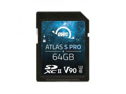OWC 64GB Atlas S Pro SDXC UHS-II V90 Media Card OW-SDV90P0064