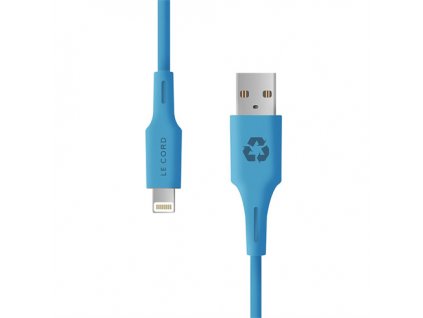 Le Cord kábel Minimalist Recycled Cable Lightning to USB 1.2m - Blue Ocean LC1452