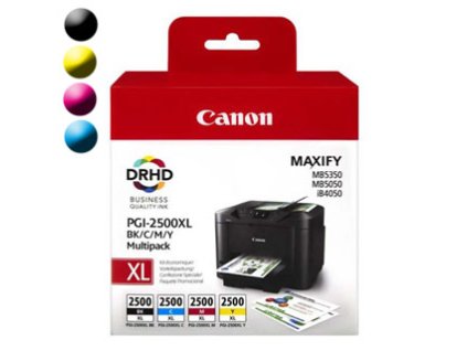 CANON Cartridge PGI-2500XL BK/C/M/Y MULTI 9254B010, 9254B004