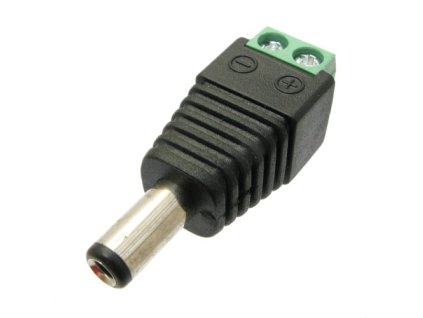 DCSV21 DC napájací konektor 2.1mm so svorkovnicou - male DCSV21