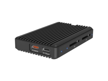 RAIDSONIC ICY Externý box M.2 NVMe/SATA, SD 4.0 IB-CR602M-C31