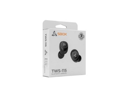 SBOX EB-TWS115-B, Bluetooth slúchadlá, black EB-TWS115-B