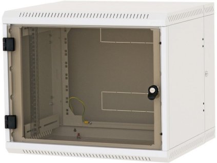 Nástenný rozvádzač jednodielny 4U/395mm plech.dvere RBA-04-CS4-CAX-A1