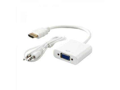 SBOX Adaptér HDMI samec/VGA samica+Audio AD.HDMI-VGA+A