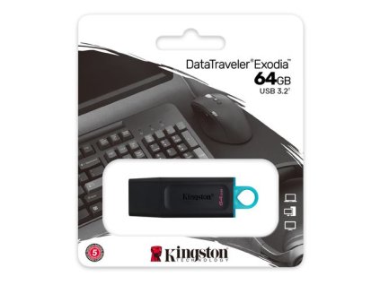 KINGSTON DataTraveler EXODIA 64GB blk/blu DTX/64GB