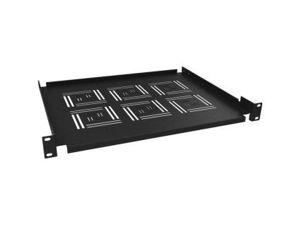 SOLARIX UP-03-B, 19" Polica do rozvádzača 1U 350mm UP-03-B