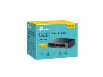 TP-Link LS105LP, Switch 5-Port/100Mbps/Desk/PoE+ LS105LP
