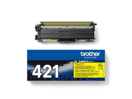 TN 421Y Toner Carton Top s