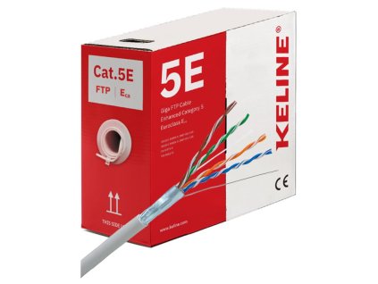 KELINE Kábel FTP (F/UTP) 4x2xAWG24 Cat 5E 305m KE300S24-ECA-RLX
