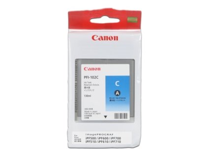 CANON INK PFI-102 CYAN iPF-500, 600, 700 CF0896B001