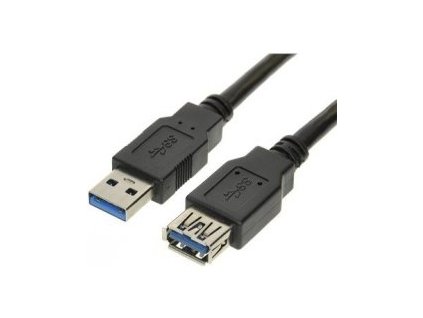 PremiumCord USB 3.0 predlžovací AA čierny 1m KU3PAA1BK