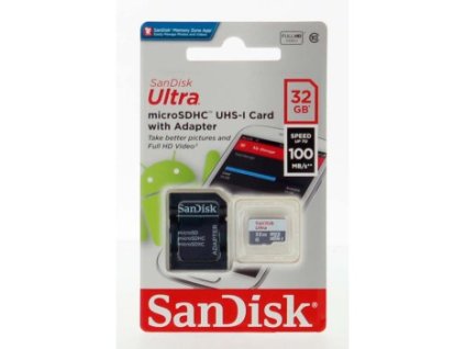 SanDisk Ultra Micro SDHC 32GB 100MB/s UHS-I+A SDSQUNR-032G-GN3MA