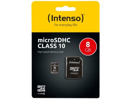 INTENSO Micro SDHC karta 8GB Class10 3413460