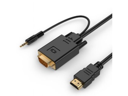 GEMBIRD Kábel HDMI Samec/VGA Samec + 3,5mm Jack A-HDMI-VGA-03-6