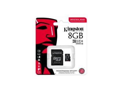KINGSTON Micro SDHC INDUSTRIAL 8GB C10 A1+ada SDCIT2/8GB