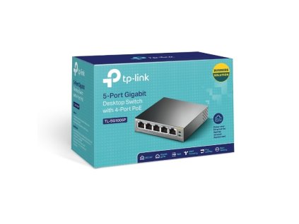 TP-Link Switch 5-Port/1000Mbps/Desk/PoE TL-SG1005P