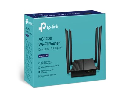 TP-Link Archer C64, AC1200 Dual-Band Wi-Fi Router Archer C64