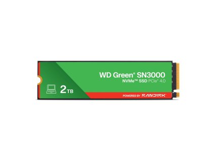 SNDK WD Green SN3000 NVMe SSD 2TB 3000x3000 Front s