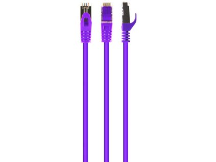 PATCH KABEL S/FTP cat.6a LSZH 0.5m purple PP6A-LSZHCU-V-0.5M