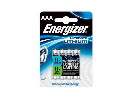 ENERGIZER Ultimate Lithium AAA, Batérie, LR03, 4ks AAEN017