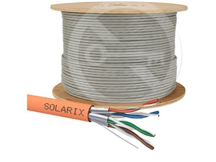 SOLARIX kábel CAT6A STP LSOH B2ca 500m/cie orang SXKD-6A-STP-LSOH-B2ca