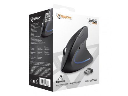 SBOX VM-065W, Ergonomická bezdrôtová optická myš VM-065