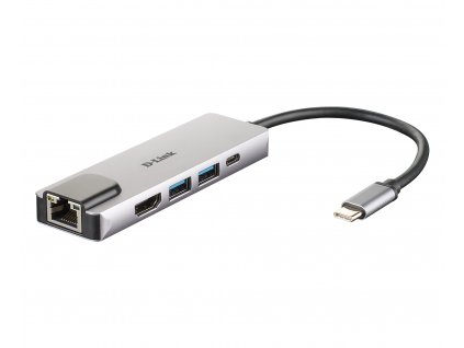 D-Link 5-in-1 USB-C Hub with HDMI/Ethernet and Power Delivery DUB-M520
