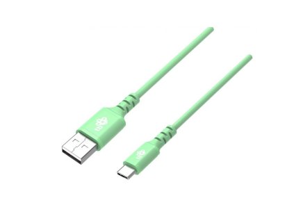 tb kabel usb usb c 1m silikonowy zielony s