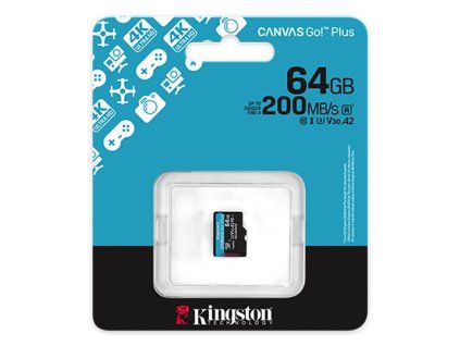 KINGSTON Micro SDXC CANVAS GO! Plus Gen4 64GB SDCG4/64GBSP