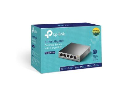 TP-Link Switch 5-Port/1000Mbps/Desk/PoE TL-SG1005P