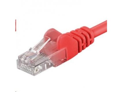 PREMIUMCORD Patch kábel UTP RJ45-RJ45 CAT5e 0.5 m červená sputp005R
