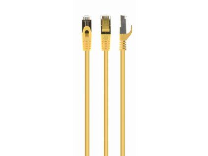 PATCH KABEL S/FTP cat.6a LSZH 1m yellow PP6A-LSZHCU-Y-1M