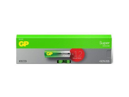 GP Super LR6 (AA), Batérie, 12ks B0124T