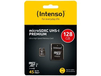 INTENSO Micro SDXC karta 128GB Class10, UHS-1 3423491