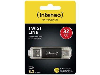 INTENSO Twist Line, USB-C/USB-A, USB Kľúč, 32GB 3539480