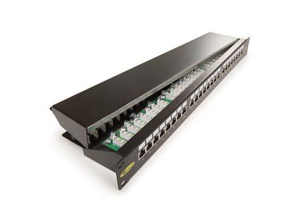 Patch panel 24port cat.5e STP black 606029 606029
