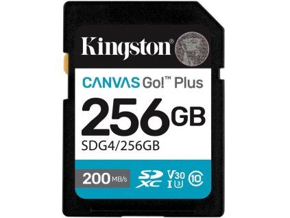 KINGSTON SDXC Canvas GO! Plus 256GB 200MB/s SDG4/256GB