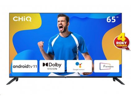 CHiQ U65G7LX TV 65", UHD, smart, Android 11, Dolby Vision, Frameless U65G7LX