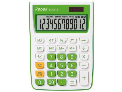 REBELL kalkulačka - SDC912 GR - zelená RE-SDC912 GR BX