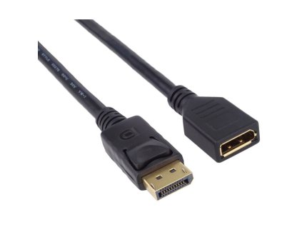 PremiumCord Kábel DP samec/DP samica 3m kportmf1-03