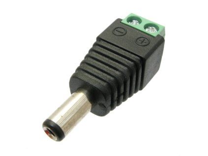 DCSV21 DC napájací konektor 2.1mm so svorkovnicou - male DCSV21
