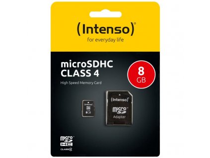 INTENSO Micro SDHC karta 8GB Class4 3403460