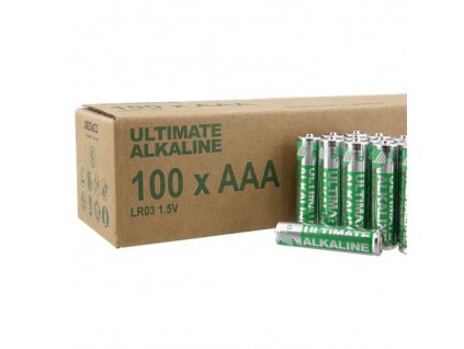 DELTACO ULTIMATE, Batérie alkalické AAA LR03 100ks ULTB-LR03-100P