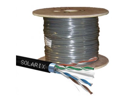 SOLARIX kábel CAT6 FTP PE Fca vonkajší 500m/cievka SXKD-6-FTP-PE