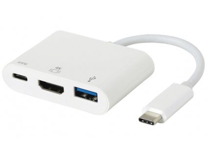 eSTUFF USB-C AV Multiport Adapter for Macbook Pro HDMI(4kx2k) + USB3.0 + USB-C Charging port.. ES623001WH
