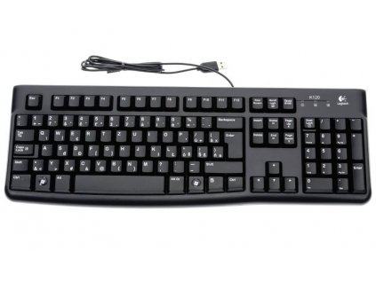 Logitech klávesnice K120/ Drátová/ USB/ CZ/ Černá 920-002485