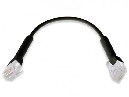 Ubiquiti UniFi Ethernet Patch Kabel - délka 0,22m, Cat6, černý U-Cable-Patch-RJ45-BK