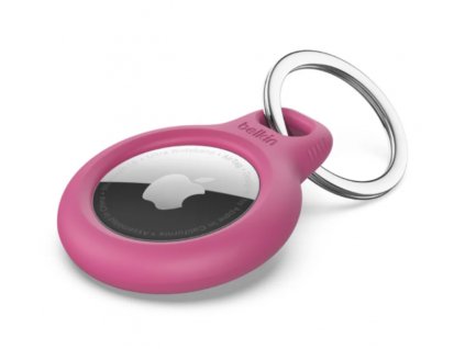 Belkin puzdro s krúžkom na kľúče pre Airtag ružové F8W973btPNK