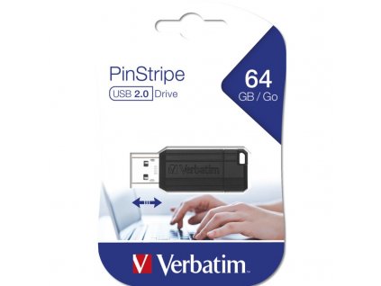 VERBATIM PinStripe 64GB USB 2.0, USB Kľúč 49065