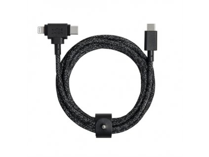 Native Union kábel Belt Cable Duo USB-C to USB-C/Lightning 1.5m - Cosmos BELT-CCL-COS-NP